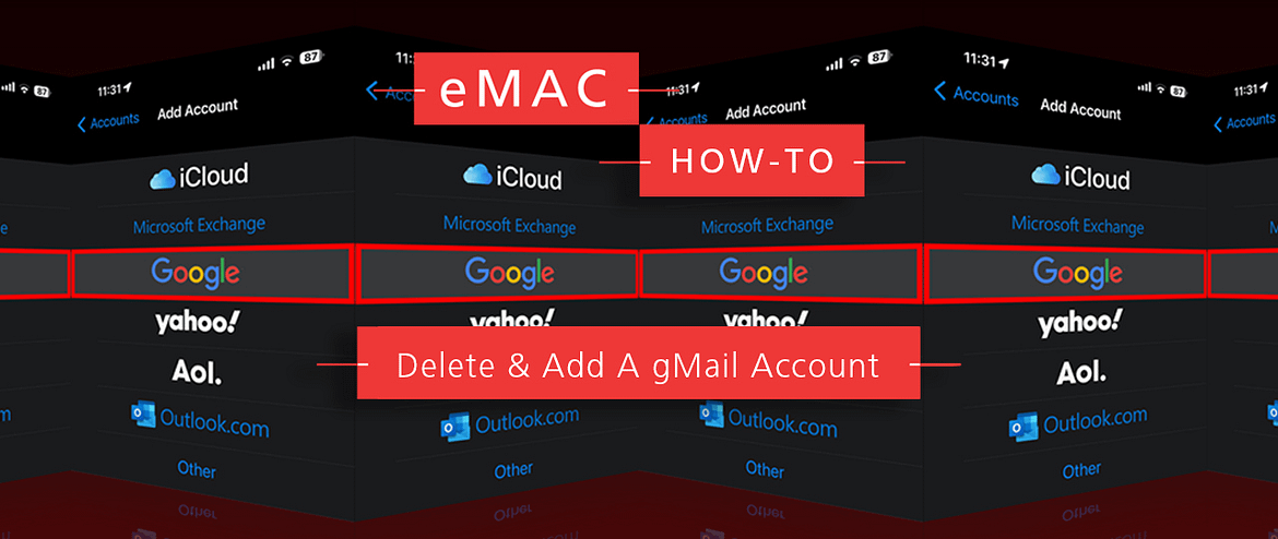 How To: Delete gMail Account & Add New One